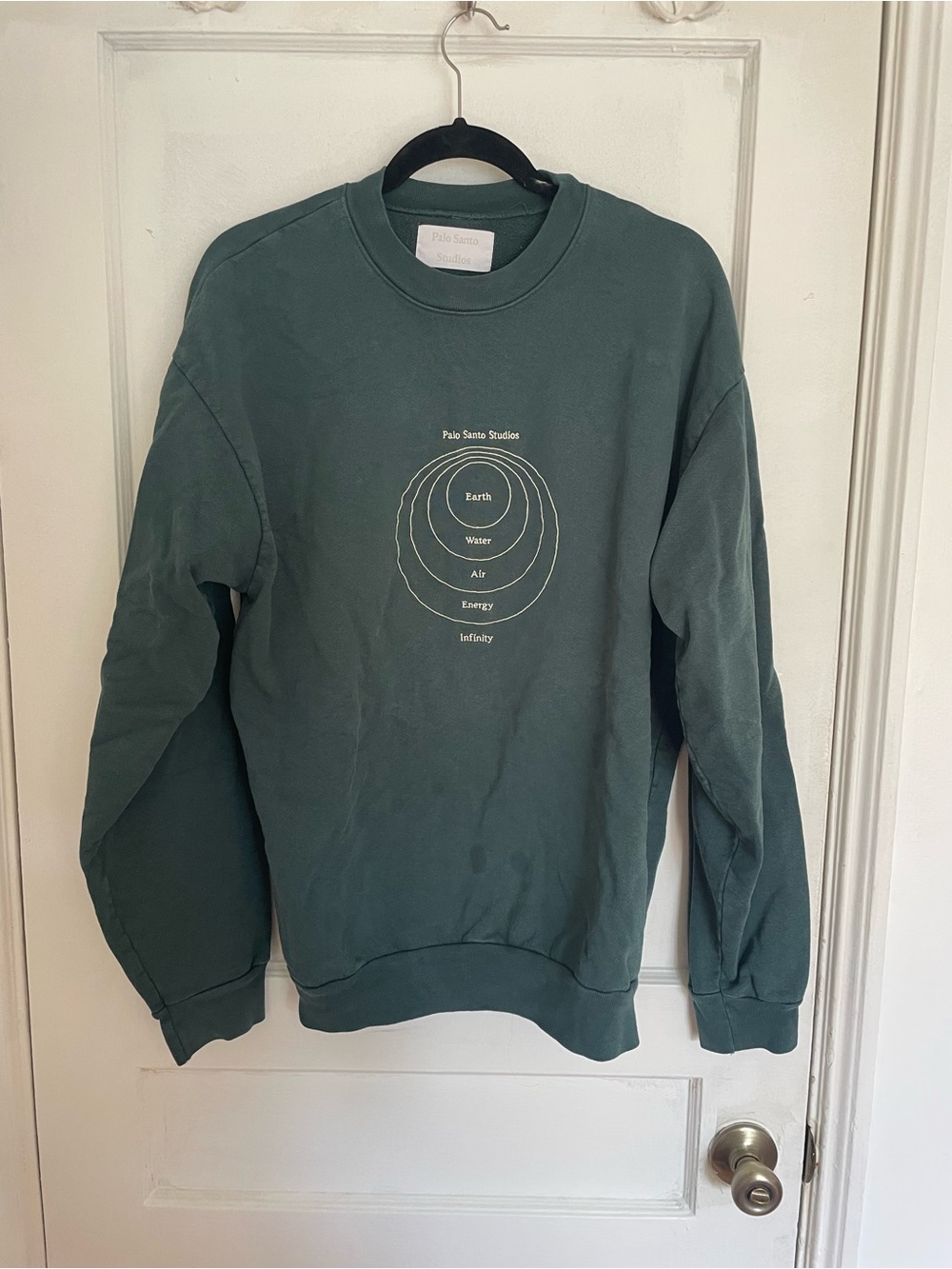 Forest Green Graphic Crewneck Sweatshirt